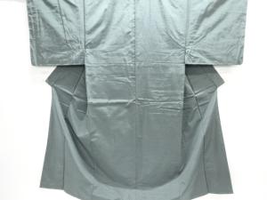 未使用品　仕立て上がり　手織り節紬男物着物アンサンブル・長襦袢セット(キングサイズ)